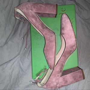 Kate spade pink suede heels
